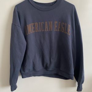 Washed Navy pullover